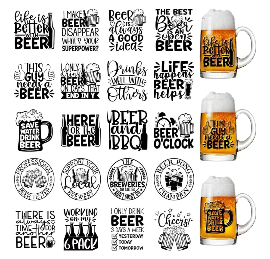 Beer o'clock stickers